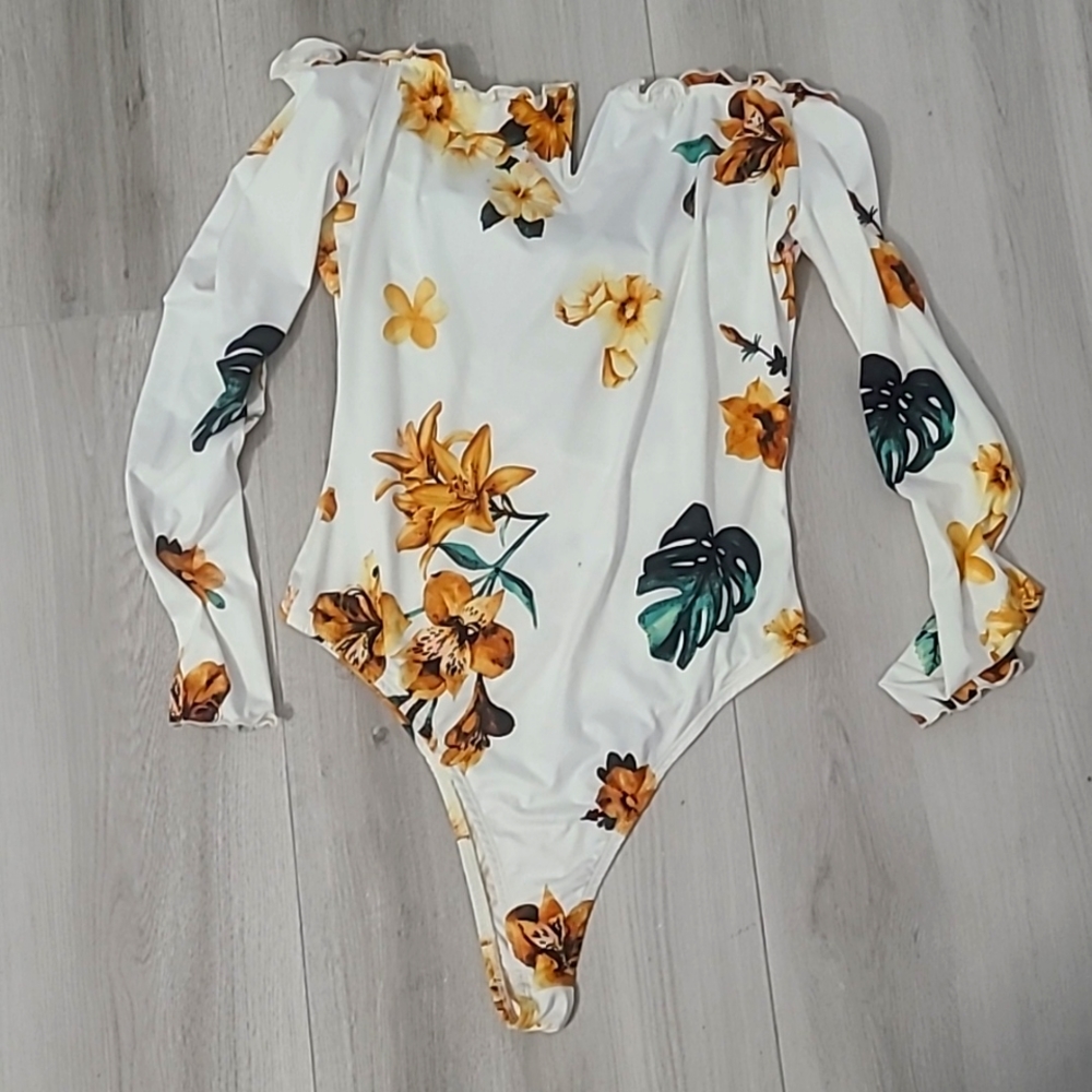 Floral Off the Shoulder Bodysuit